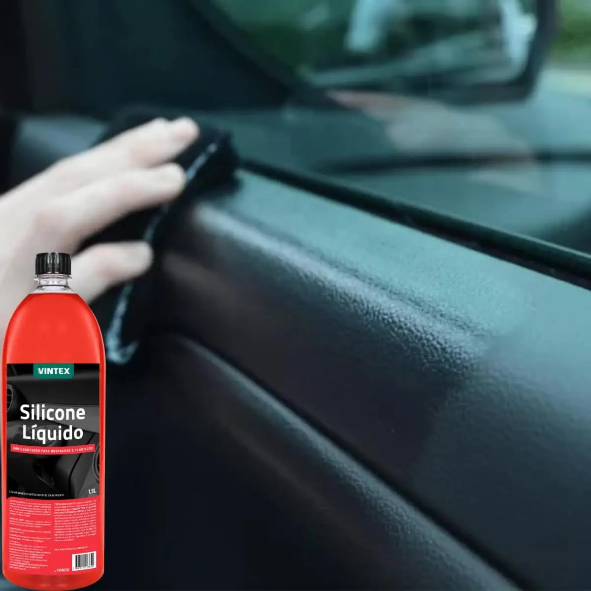 Restaurador Renovador de Plasticos Internos e Externos Silicone Liquido Vintex 1,5L