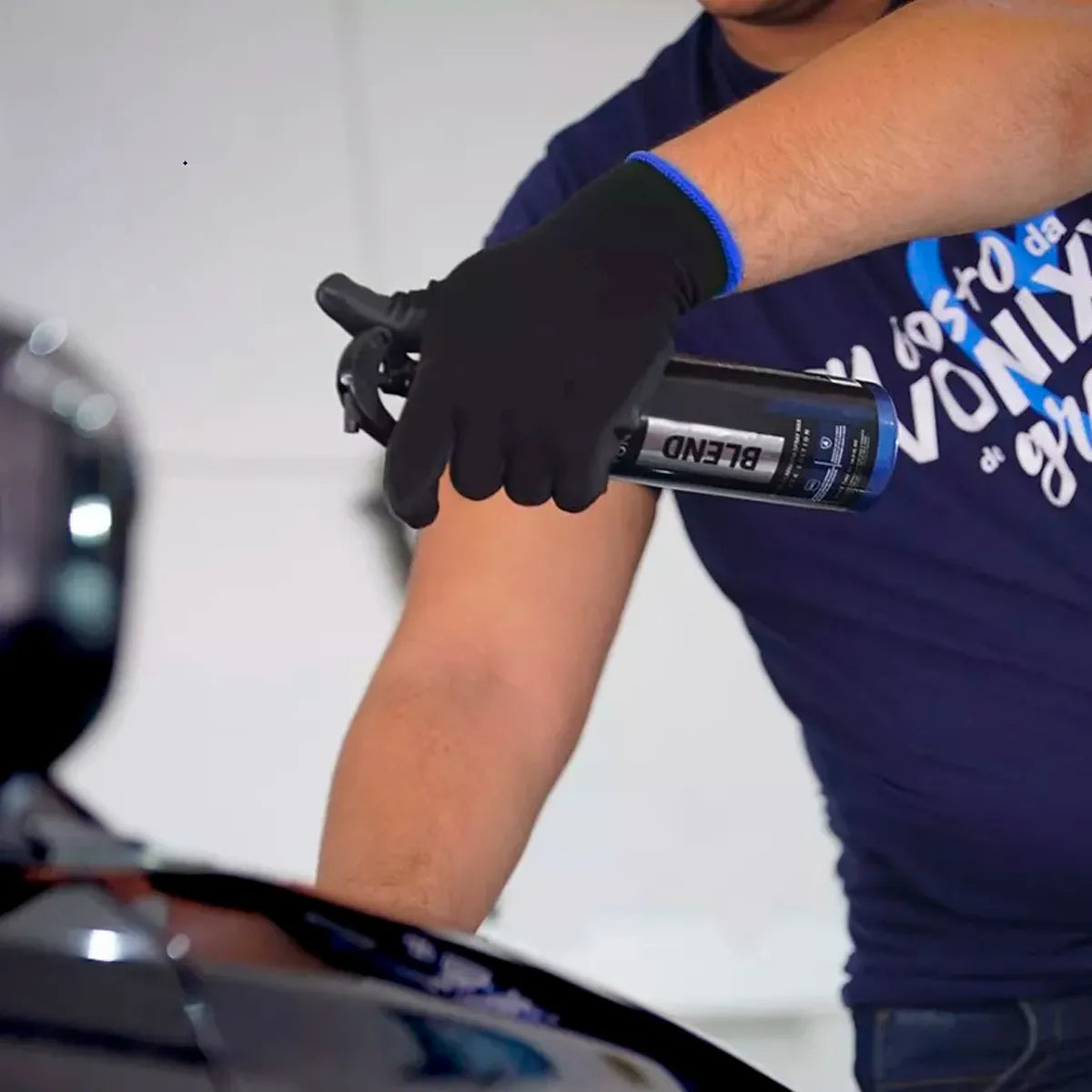 Cera Líquida Vitrificadora Automotiva Blend Black Spray 500ml