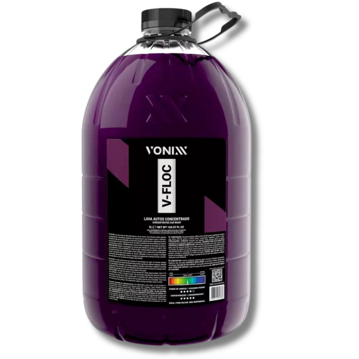 Shampoo Automotivo Neutro Concentrado V-Floc 5L Vonixx