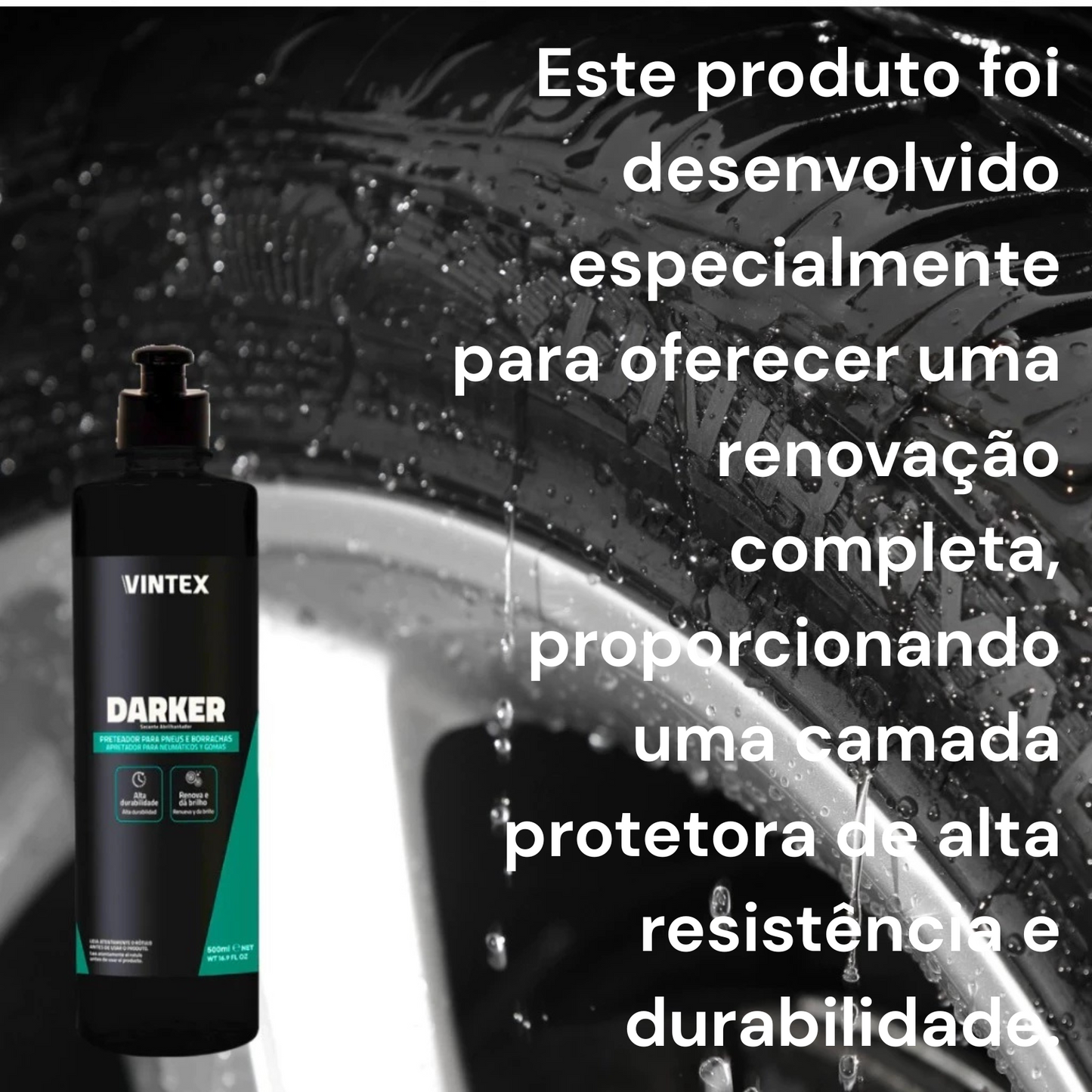Darker 500ml Revitalizador de Pneus e Borrachas Vintex
