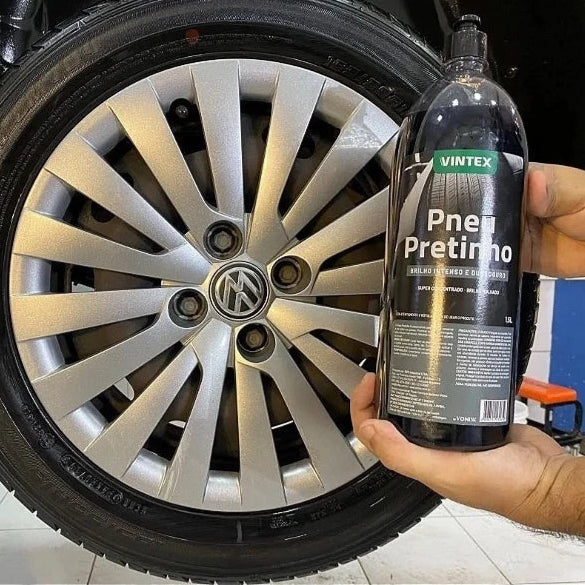 Pneu Pretinho Vintex 1,5L - Brilho Intenso e Duradouro