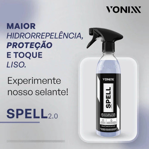 Selante Automotivo Spell 2.0 + Shampoo V-Floc 500ml Vonixx