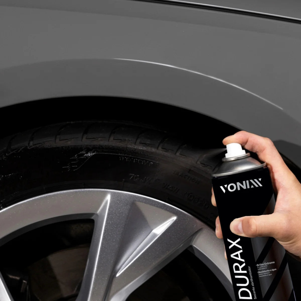 Durax Vonixx 400ml Pretinho Aerossol Spray Brilho Extremo
