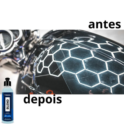 Blend All in One 240ml Nova Fórmula Polidor Etapa Unica para Pintura Faróis Vonixx