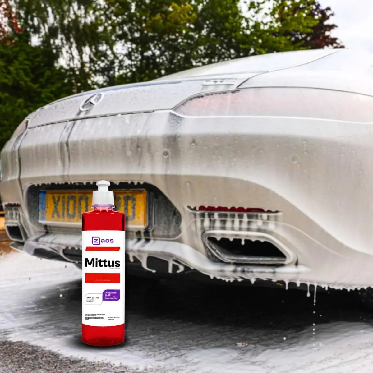 Mittus Lava Autos Concentrado Shampoo Automotivo Zacs 500ml