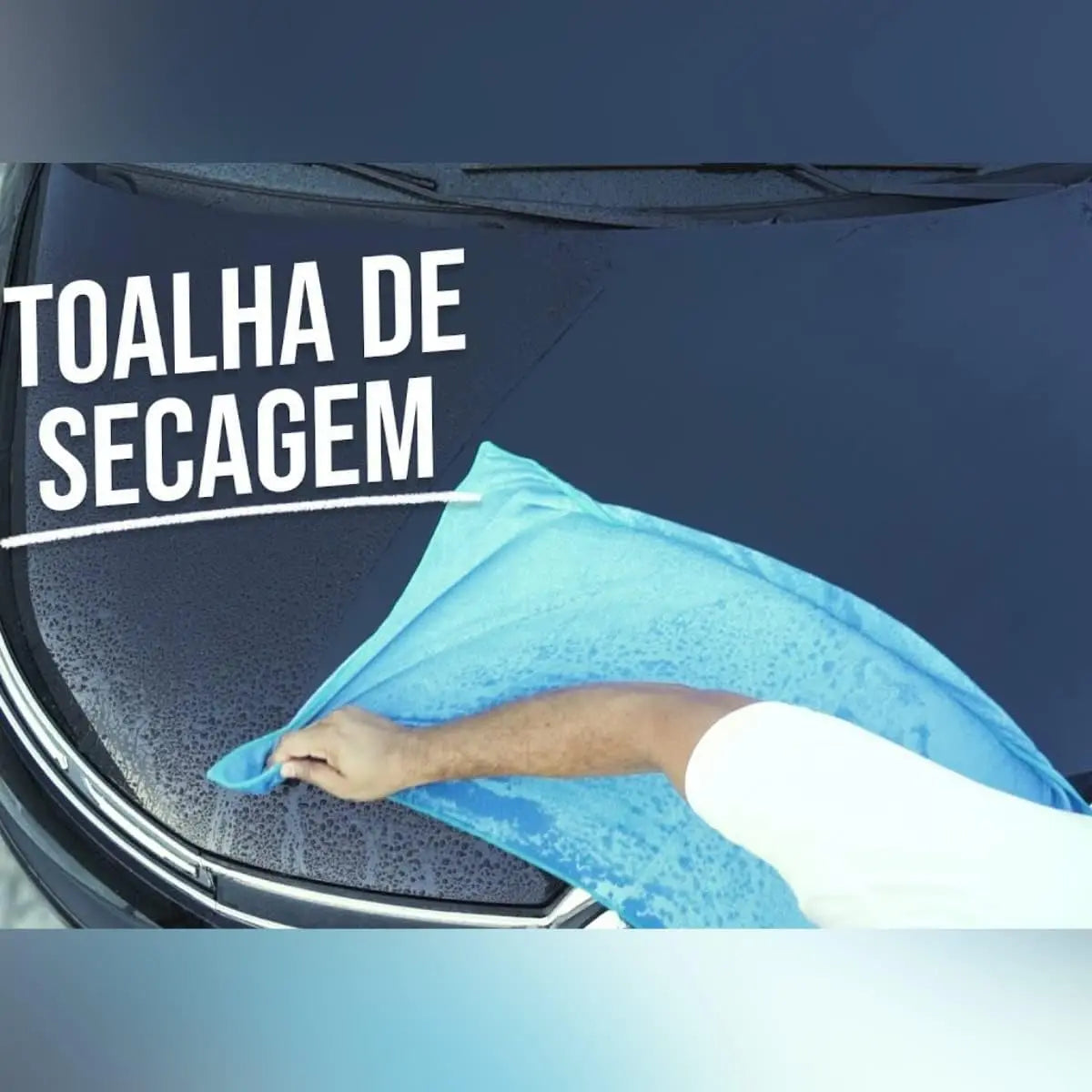 Toalha Para Secagem Carro Moto 400gsm 50x90 + Pinceis + Luva