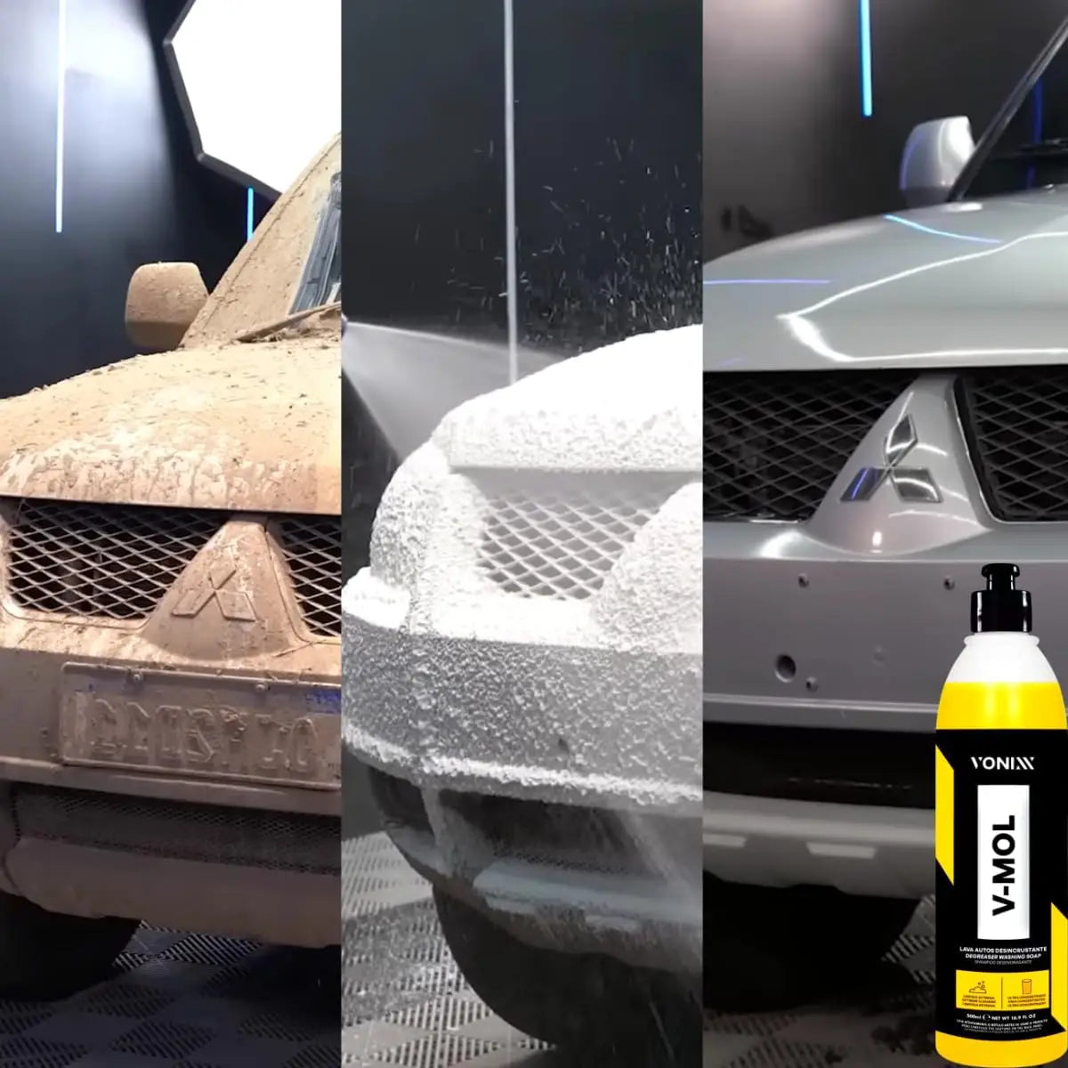 Shampoo Automotivo Desincrustante V-Mol 500ml - Eficiência e Proteção