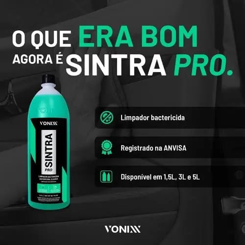 Limpador Multiuso Sintra Pro para Interiores de Veículos, 1,5L, Bactericida e pH Neutro