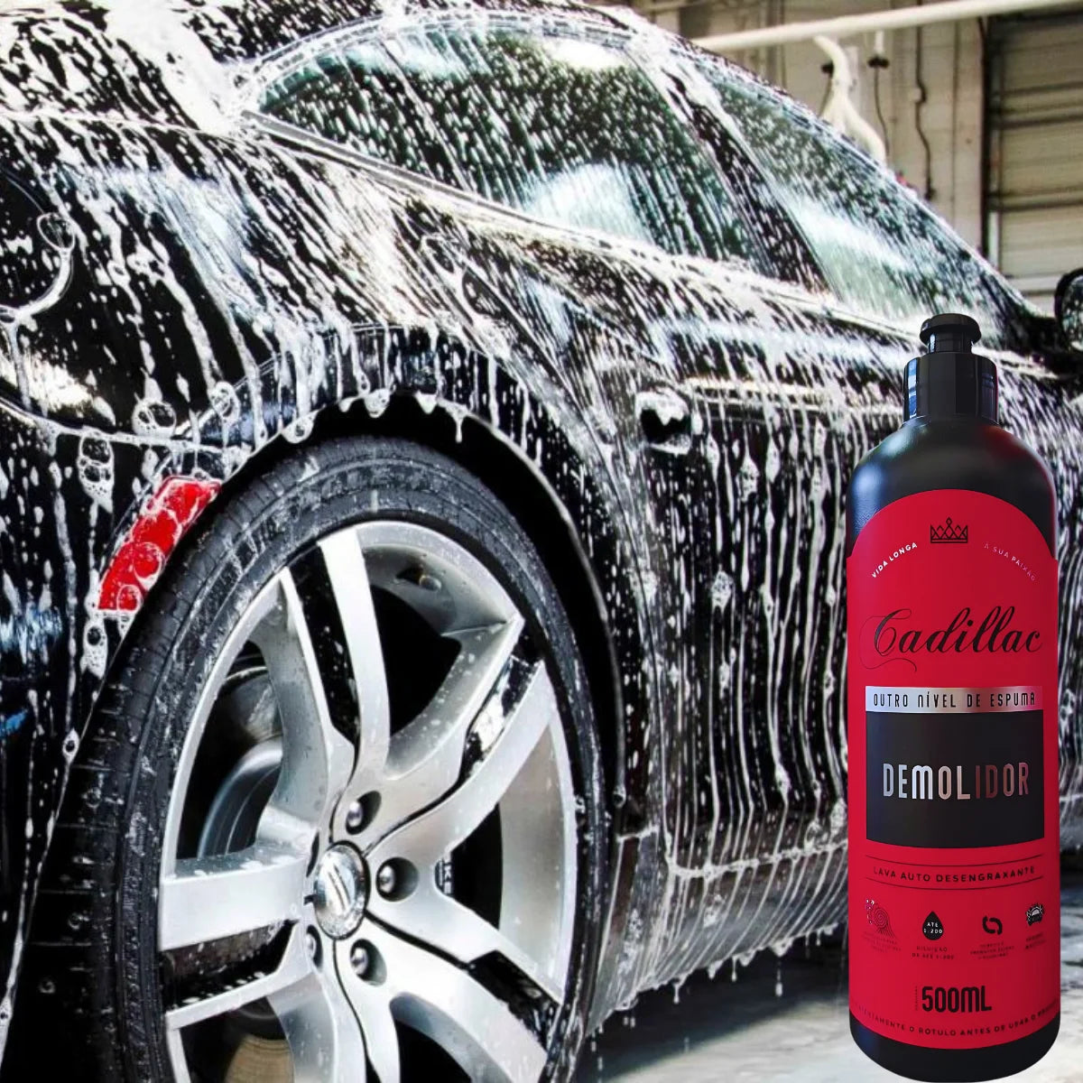 Shampoo Demolidor Cadillac Lavagem Pesada Automotiva 500ml