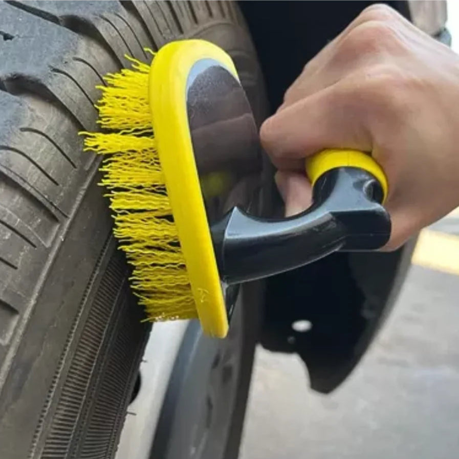 Escova Para Limpeza De Pneus Mandala Cerdas Resistentes