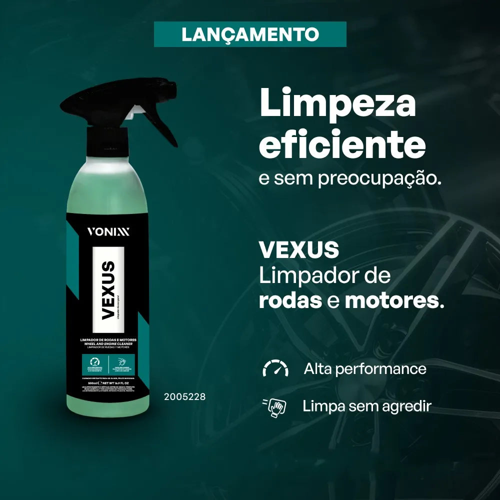 Vexus Multilimpador Vonixx - Limpeza Eficiente de Rodas e Motores