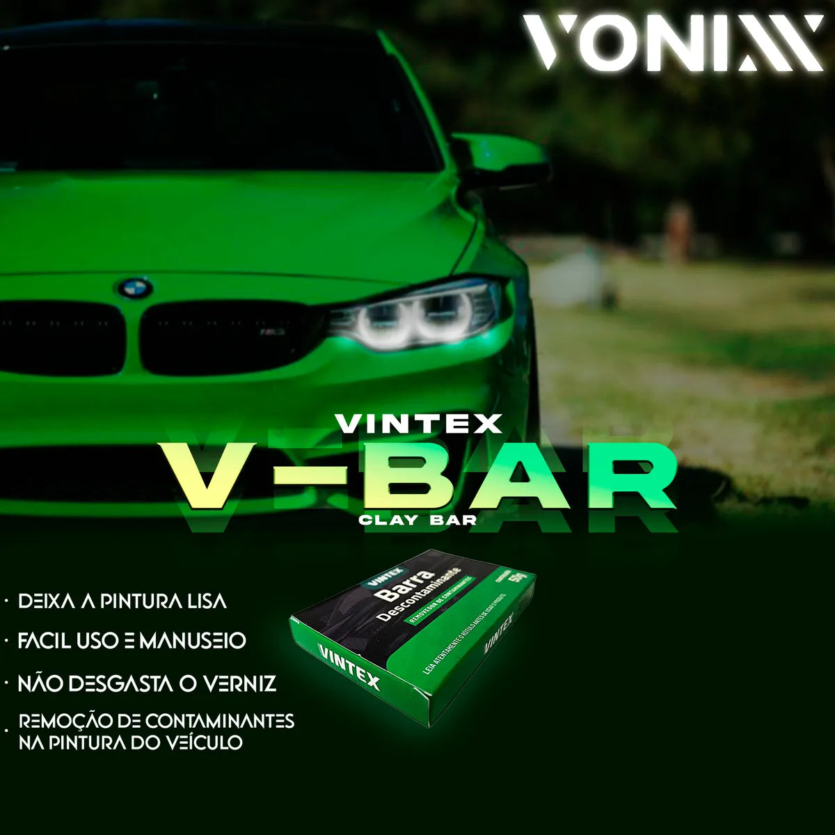 Barra Descontaminante Vintex 50g - Proteção e Brilho Impecável