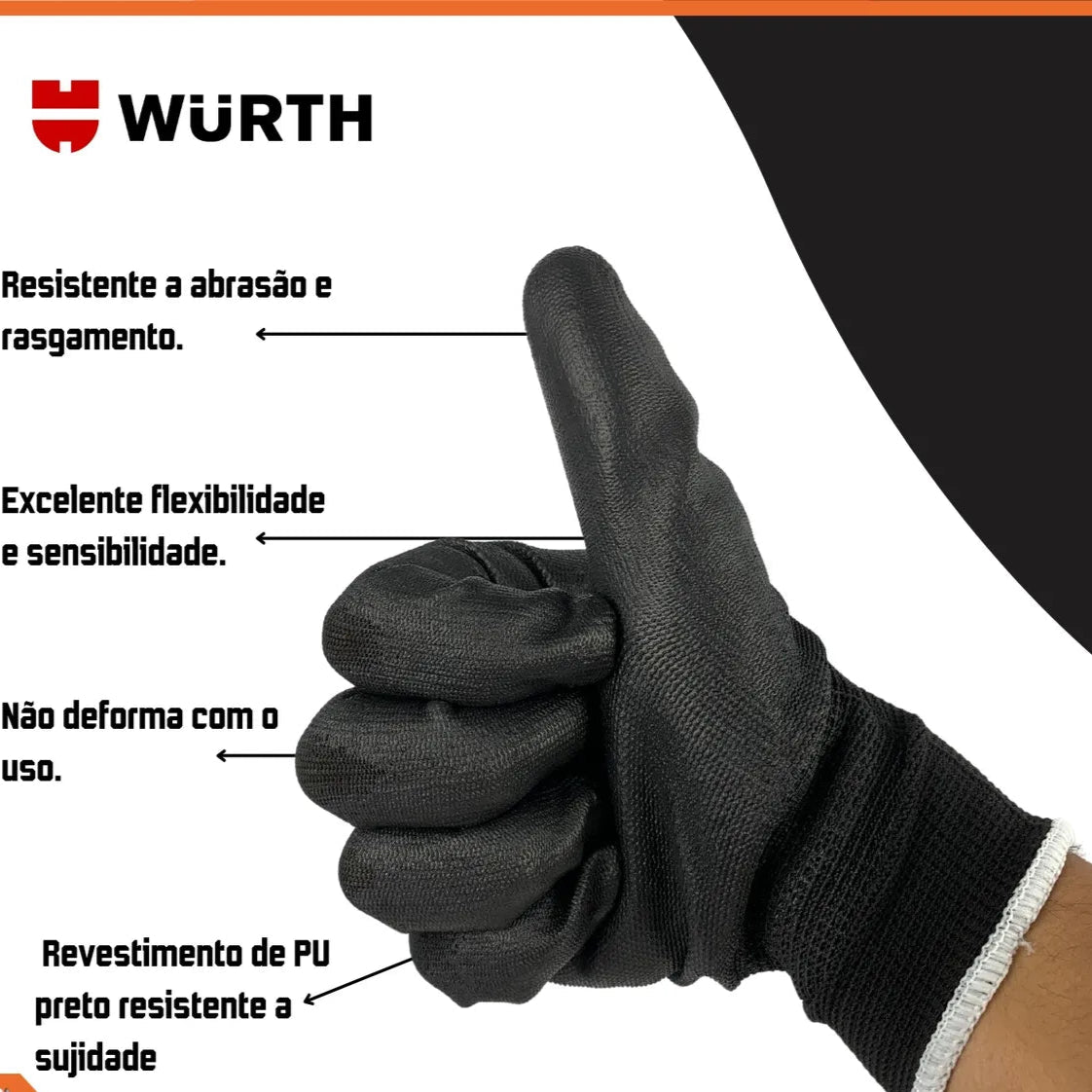 Luva Wurth Tiger Flex - Precisão e Proteção para Mecânicos