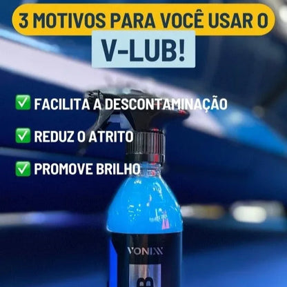 Kit V-Lub 500ml Lubrificante Premium para Barra Descontaminante Vonixx