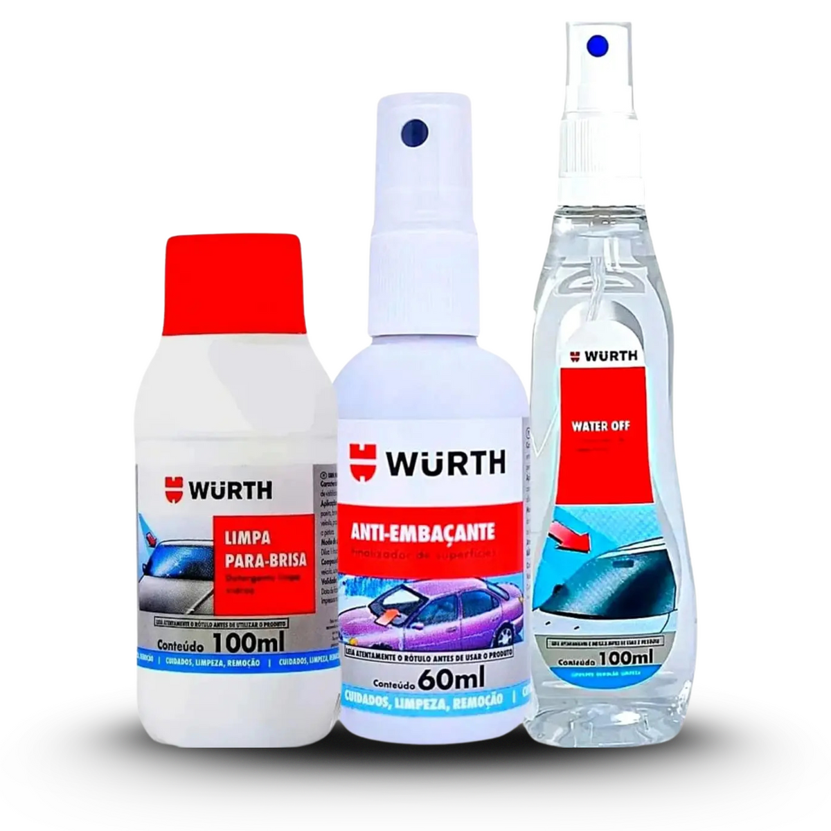 Kit Repelente e Antiembaçante Wurth - Proteção Completa para Seu Carro