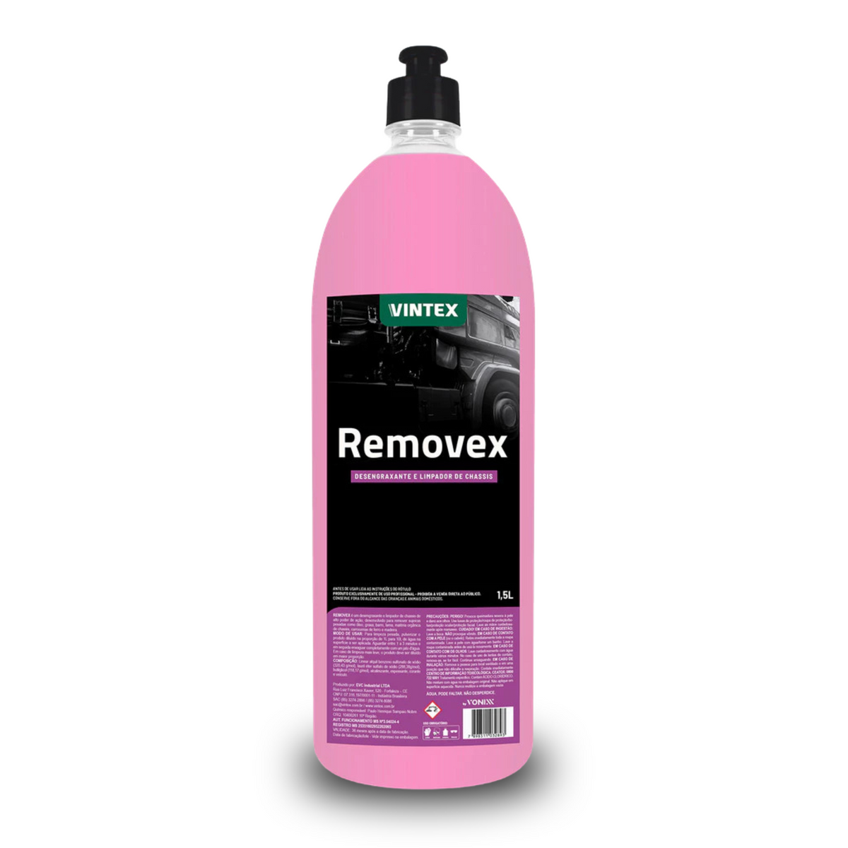 Desengraxante Concentrado Removex 1,5L - Limpeza de Chassi Profissional