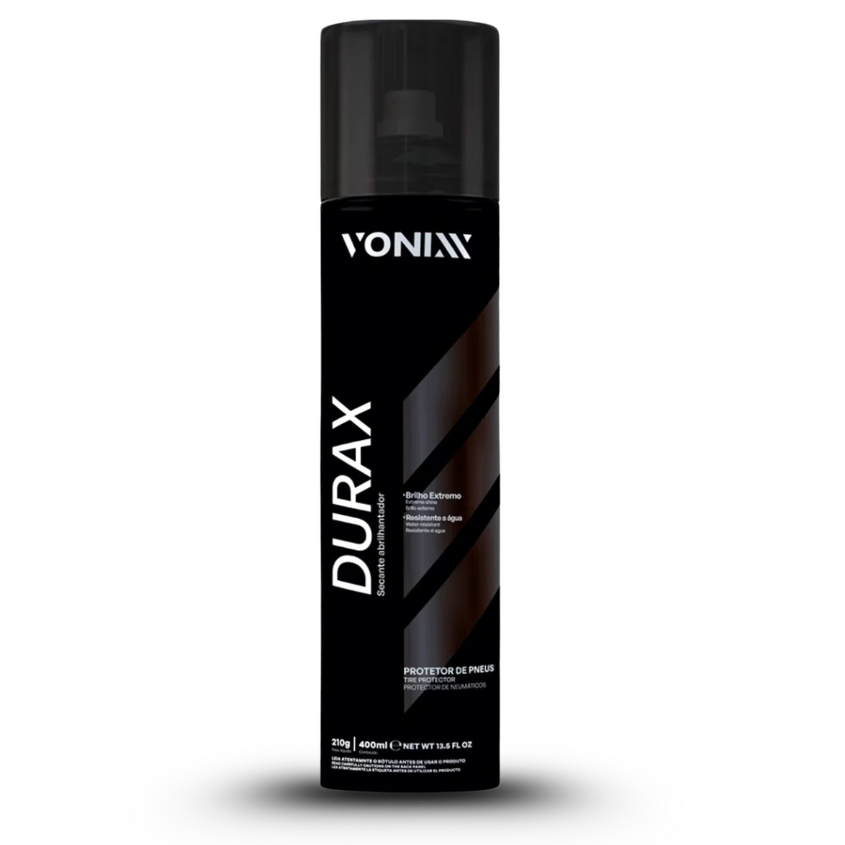 Spray Pretinho Aerossol Vonixx Durax 400ml - Brilho e Proteção Extrema