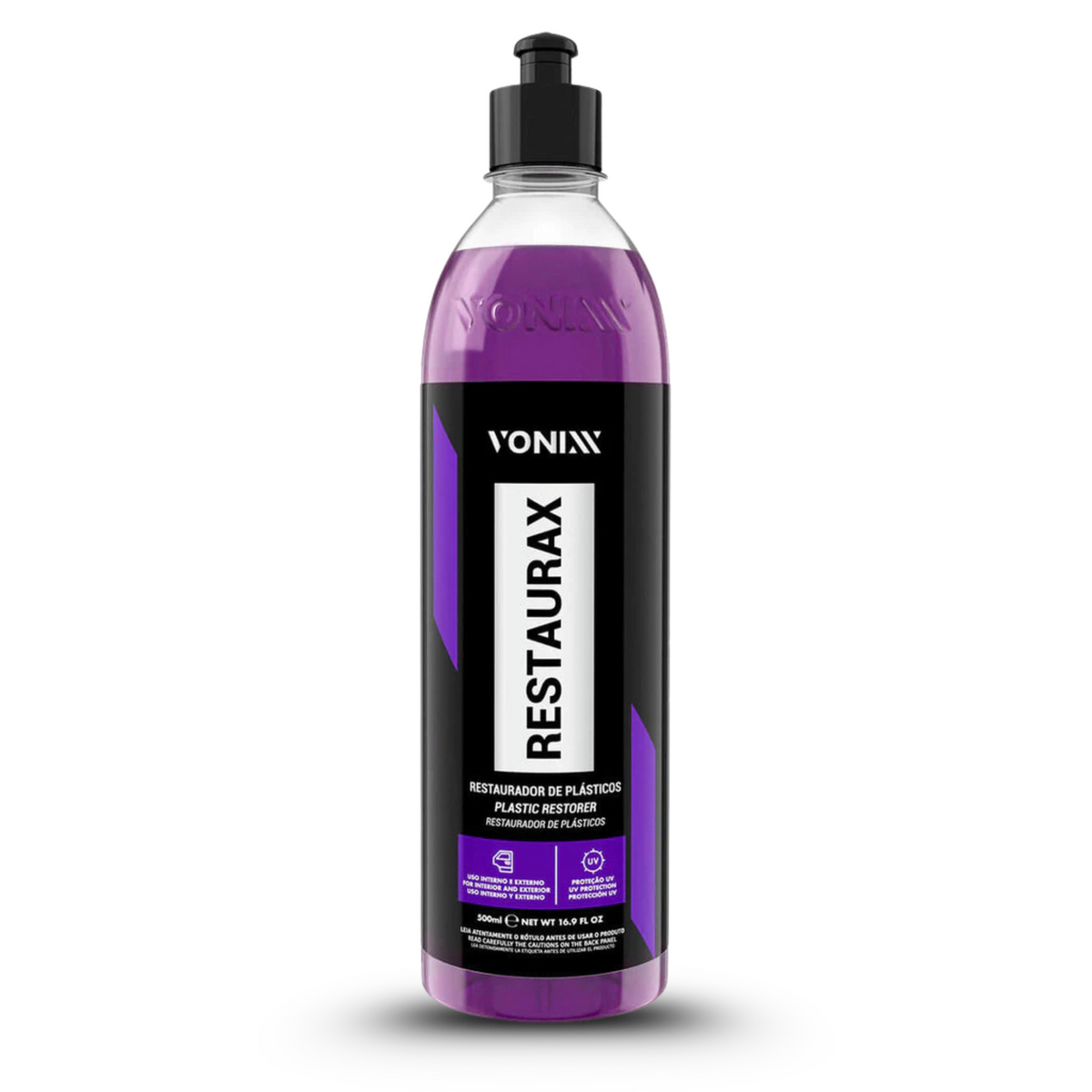 Restaurador Plástico Premium Restaurax 500ml - Proteção e Renovação