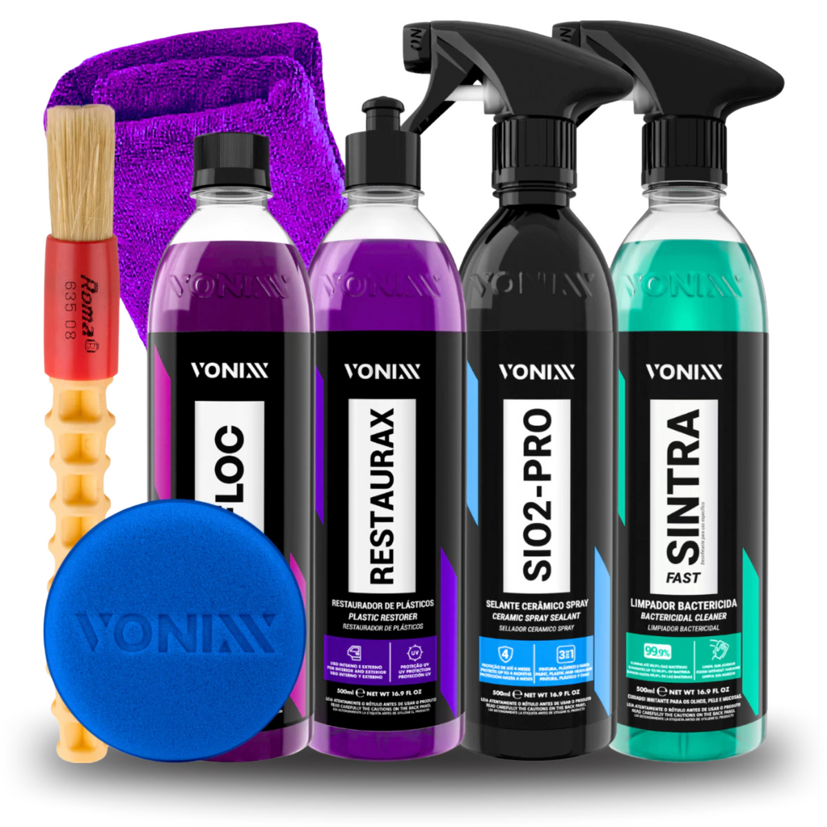 Kit Premium Vonixx para Pintura Fosca com SiO2 e Cera