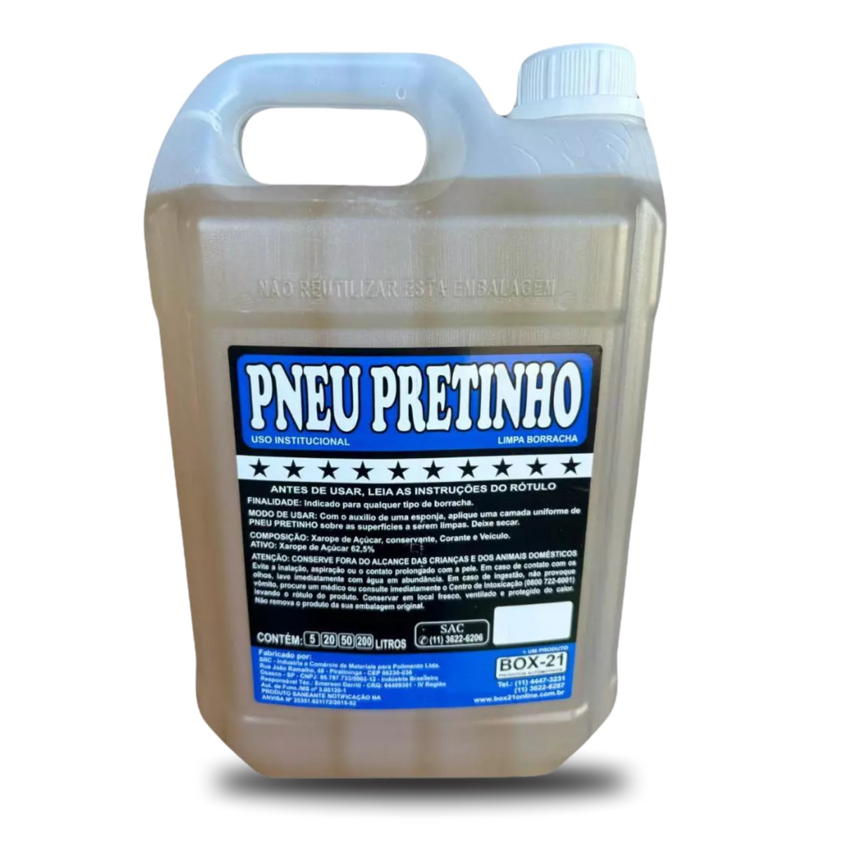 Pretinho Baba de Camelo Automotivo Concentrado Brilho Intenso 5 Litros
