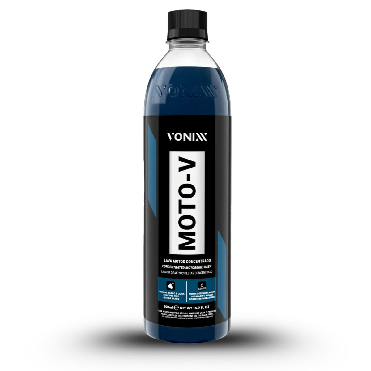 Moto-V Shampoo para Lavar Motos Concentrado Vonixx 500ml - Limpeza Eficiente