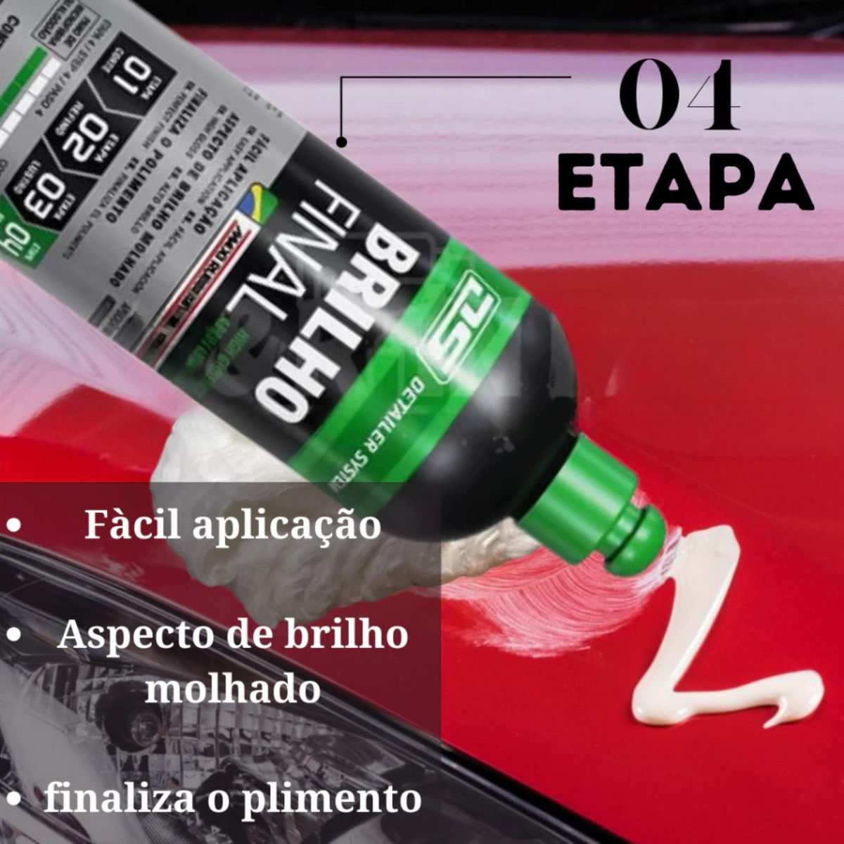Polidor Automotivo Brilho Final 500ml - Acabamento Perfeito