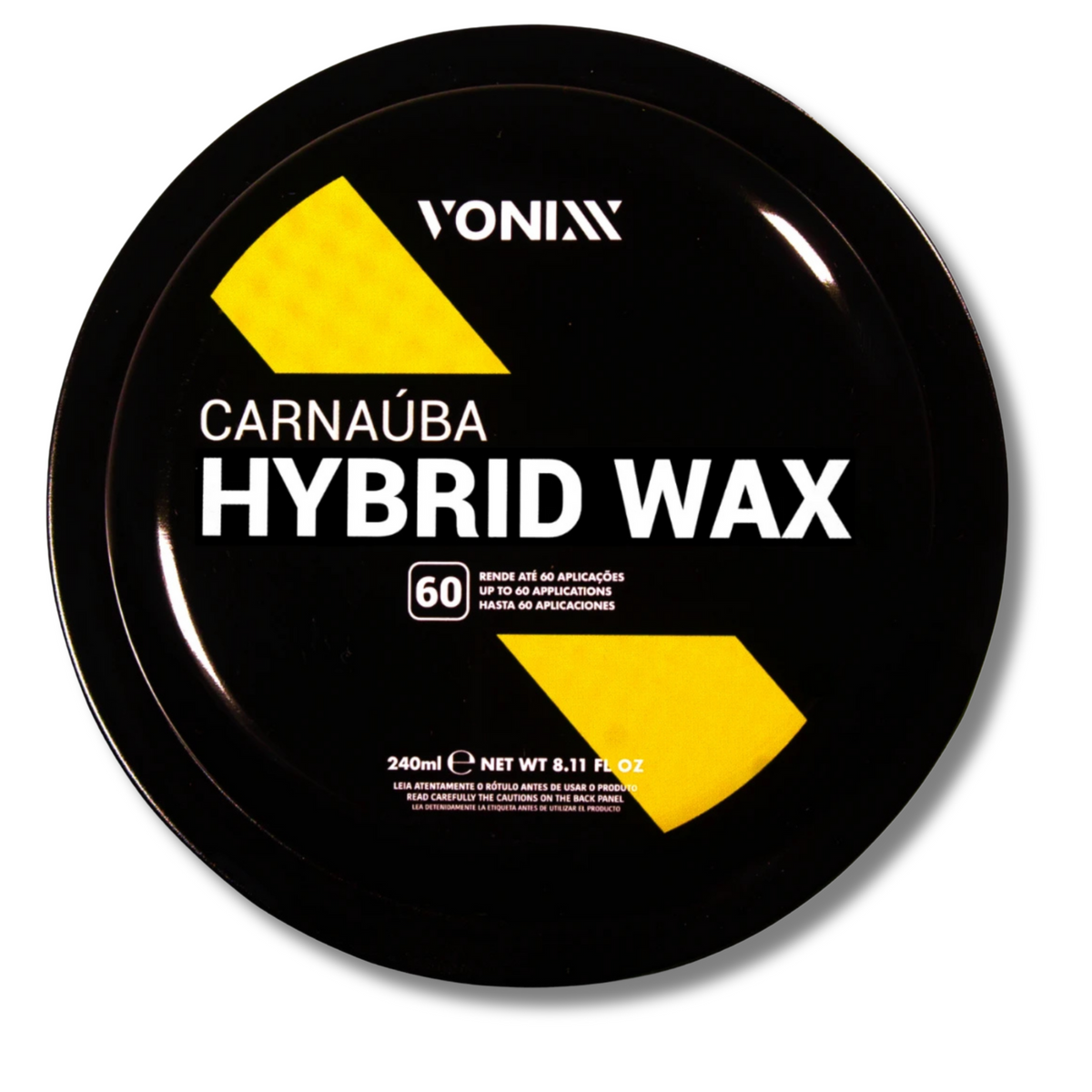 Cera Automotiva Vonixx Hybrid Wax 240ml - Proteção e Brilho Superior