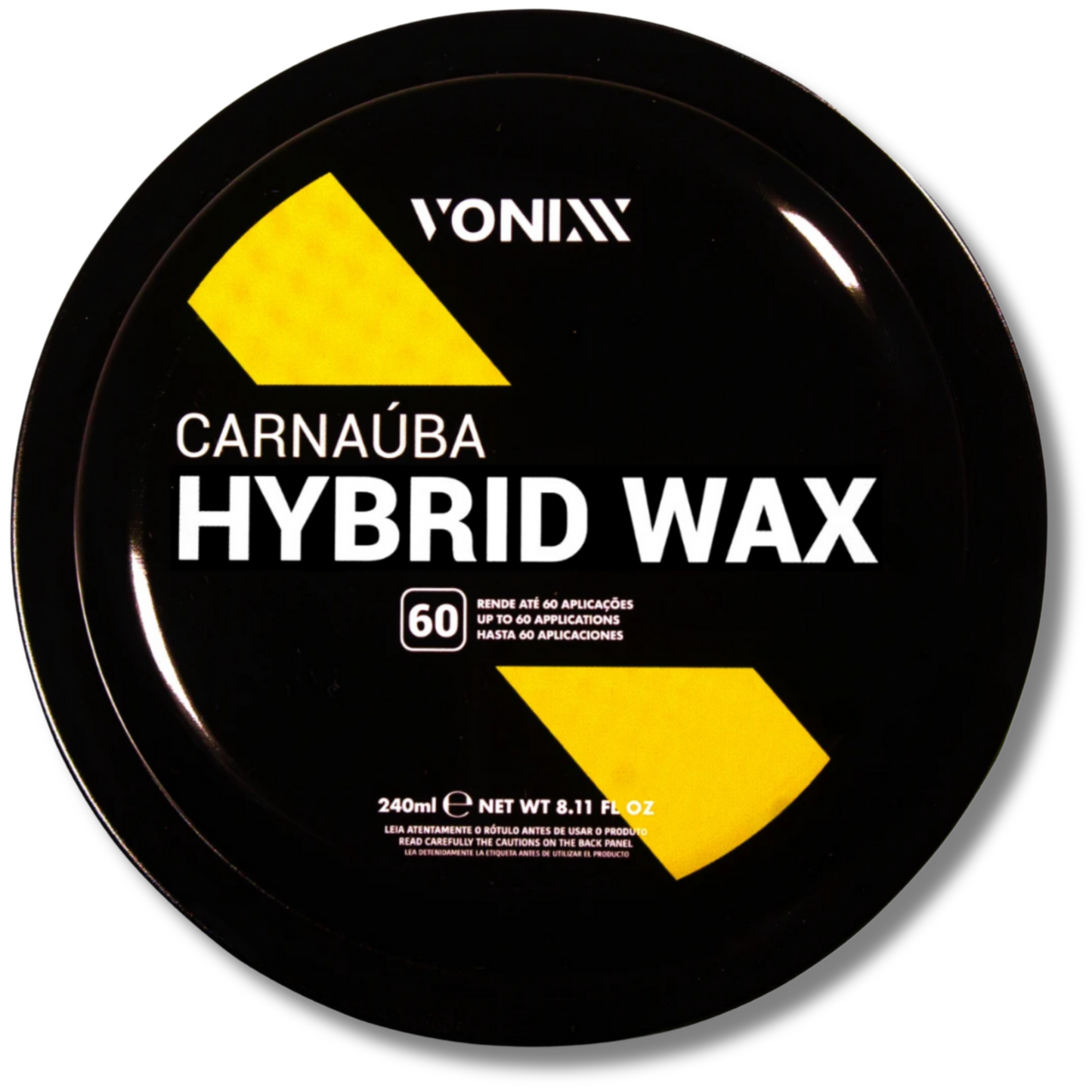 Cera Automotiva Vonixx Hybrid Wax 240ml - Proteção e Brilho Superior