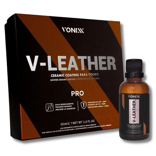 Vitrificador de Couro V-Leather Pro 50ml - Proteção Avançada