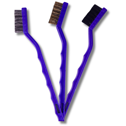 Kit de Escovas Vonixx: Nylon, Latão e Aço para Limpeza Automotiva