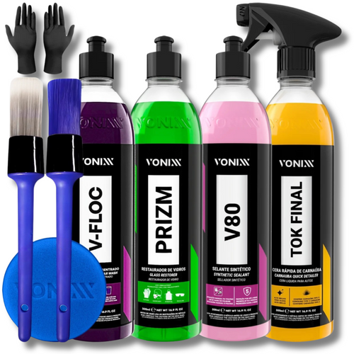 Kit Completo de Limpeza Automotiva Premium Vonixx 500ml
