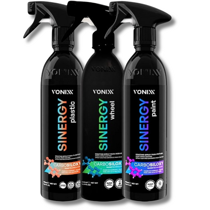 Kit Sinergy Vonixx: Proteção e Brilho para Pintura, Rodas e Plásticos