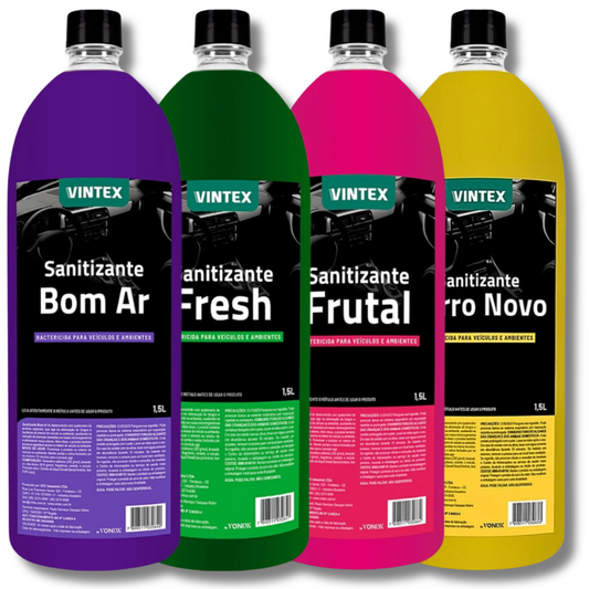 Kit 4 Odorizadores Aromatizantes Vintex - Frescor e Higiene