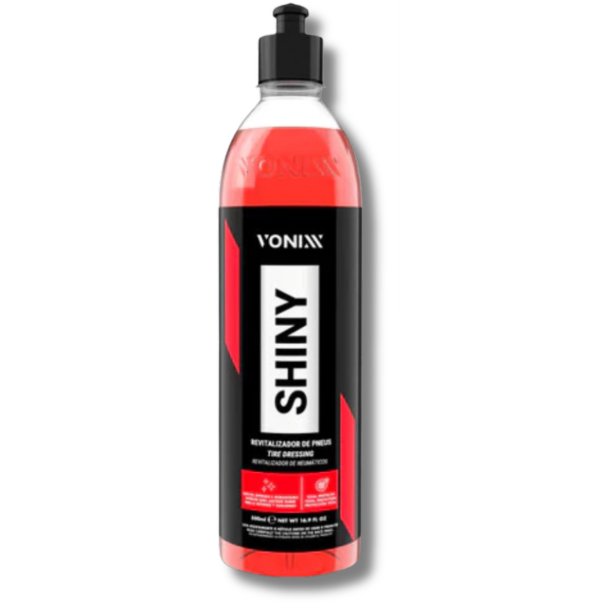 Pneu Pretinho Shiny Vonixx Brilho Molhado 500ml