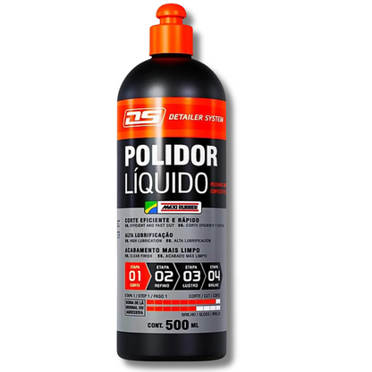 Polidor Líquido Maxi 500ml - Acabamento Profissional para Seu Veículo
