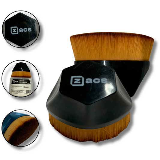 Pincel Hexagonal Premium para Aplicação de Pretinho em Pneus