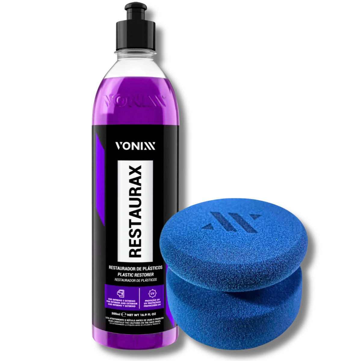 Restaurador de Plásticos Vonixx 500ml com Aplicador Anatômico