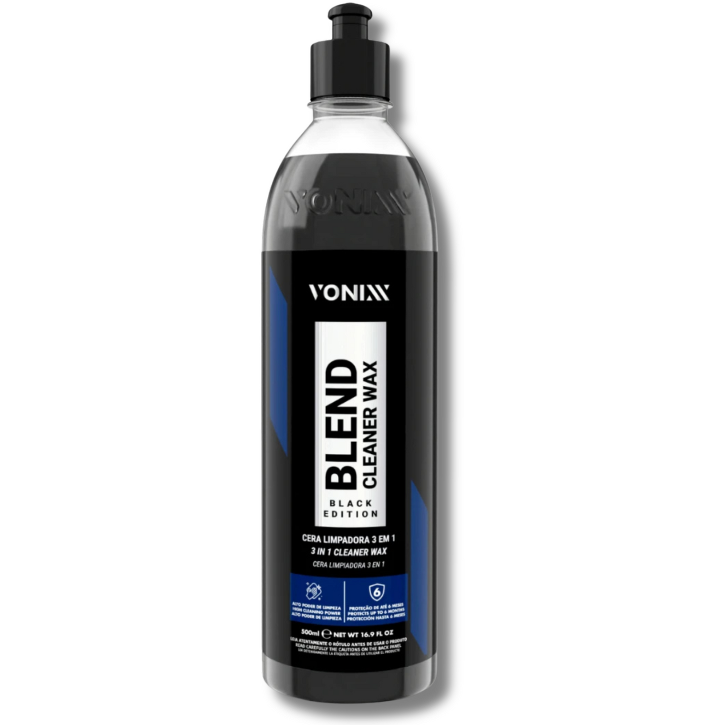 Cera 3 em 1 para Carros Escuros Vonixx Blend Cleaner Black