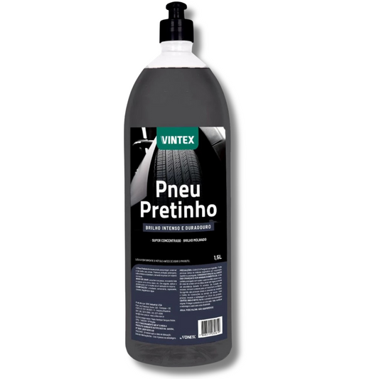 Pneu Pretinho Vintex 1,5L - Brilho Intenso e Duradouro