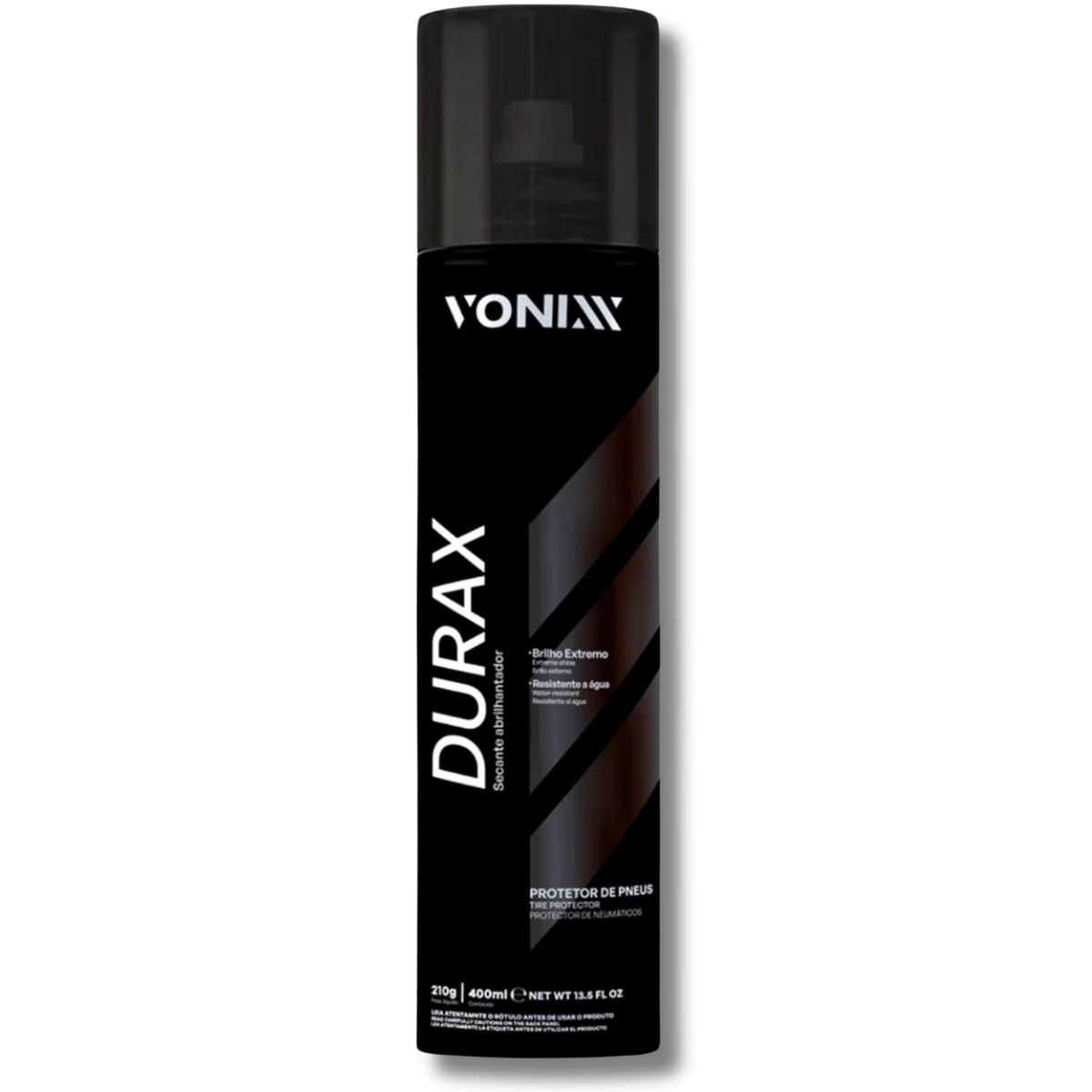Spray Pretinho Aerossol Vonixx Durax 400ml - Brilho e Proteção Extrema