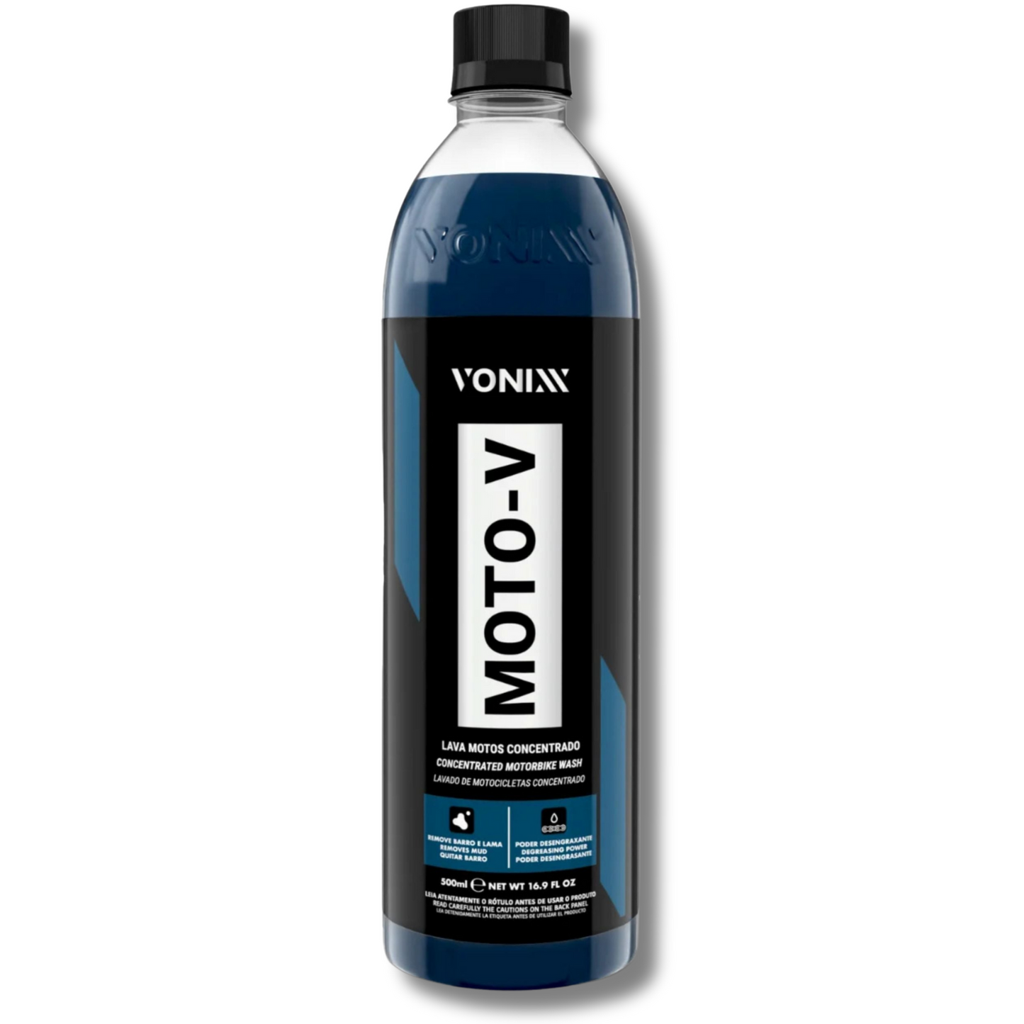Moto-V Shampoo para Lavar Motos Concentrado Vonixx 500ml - Limpeza Eficiente