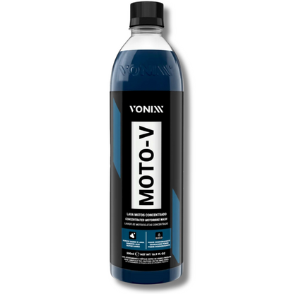 Moto-V Shampoo para Lavar Motos Concentrado Vonixx 500ml - Limpeza Eficiente