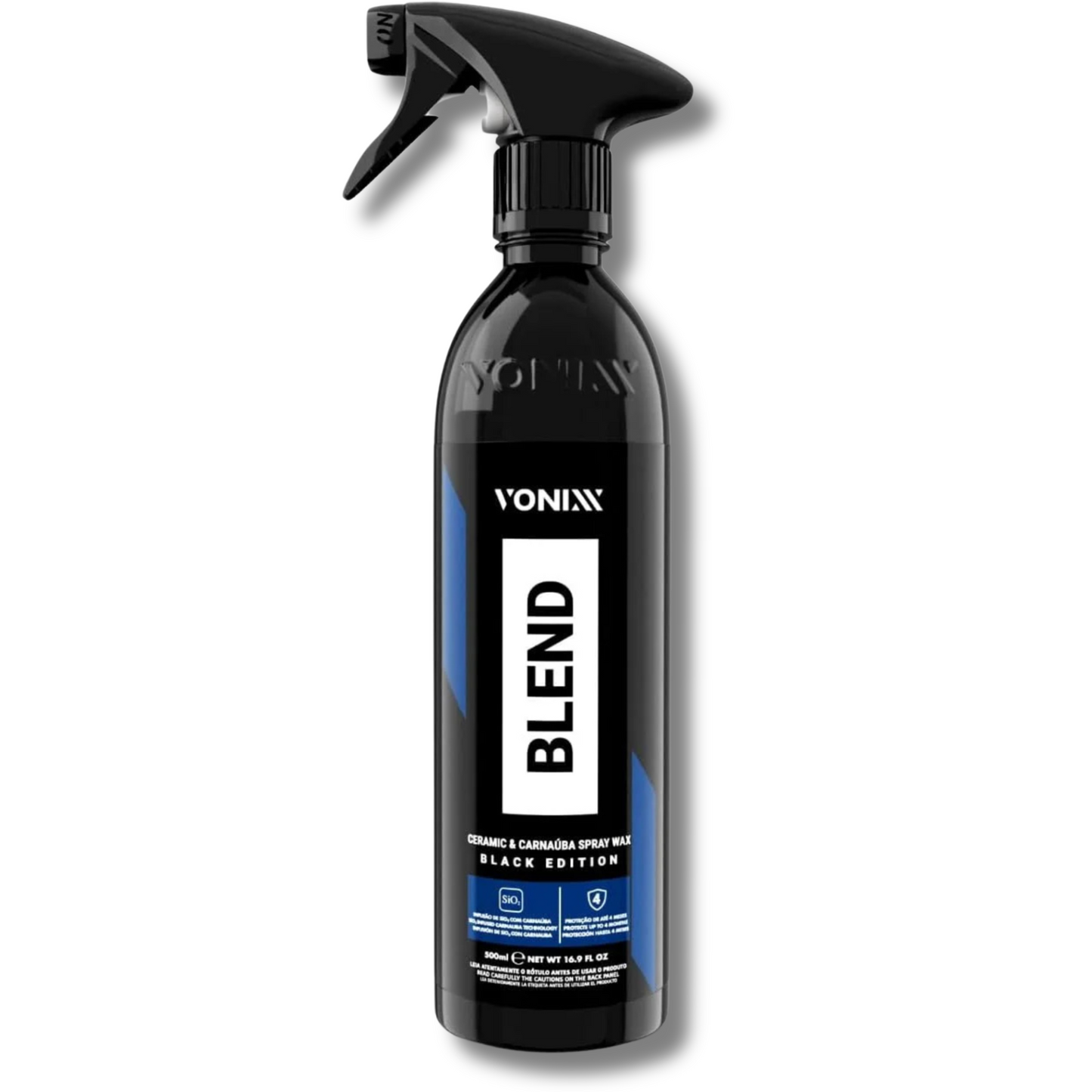 Cera Líquida Vitrificadora Automotiva Blend Black Spray 500ml