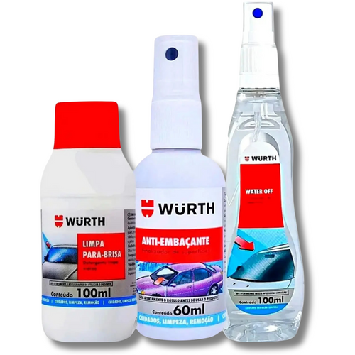 Kit Repelente e Antiembaçante Wurth - Proteção Completa para Seu Carro