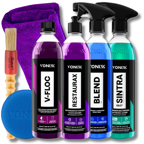 Kit Completo de Limpeza Automotiva Premium Vonixx