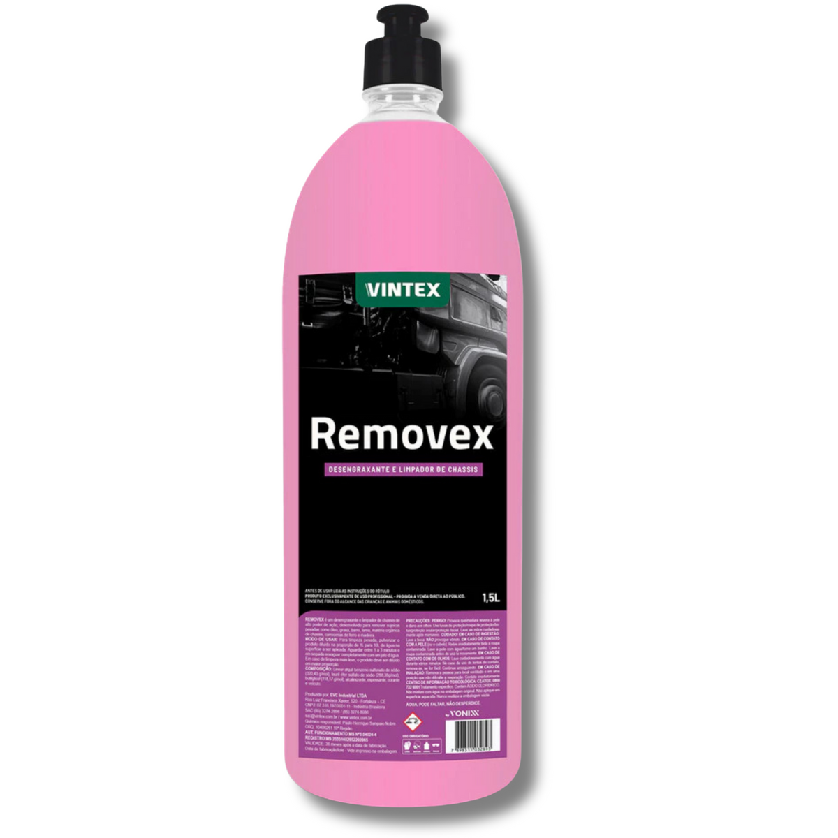 Desengraxante Concentrado Removex 1,5L - Limpeza de Chassi Profissional