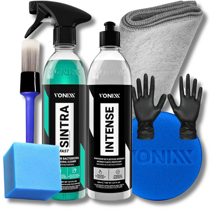 Kit Premium de Limpeza e Revitalização Automotiva Vonixx