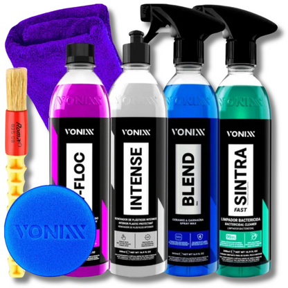 Kit Completo Vonixx: Limpeza e Proteção Automotiva Premium
