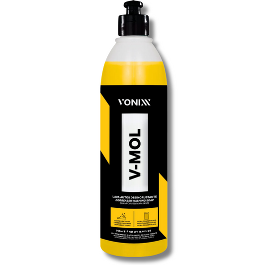 Shampoo Automotivo Desincrustante V-Mol 500ml - Eficiência e Proteção