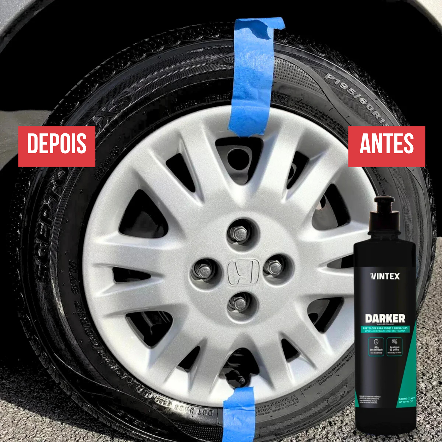 Darker 500ml Revitalizador de Pneus e Borrachas Vintex